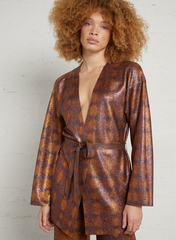 Sequin vest MOMONI Brown